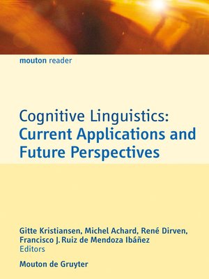 cover image of Cognitive Linguistics